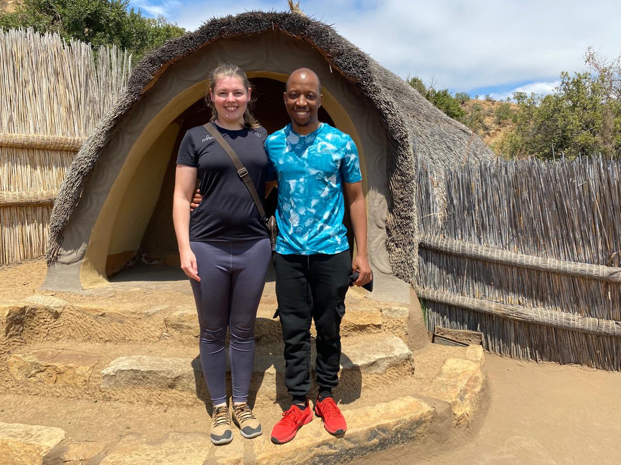 Njabulo and Uma together on a heritage trip